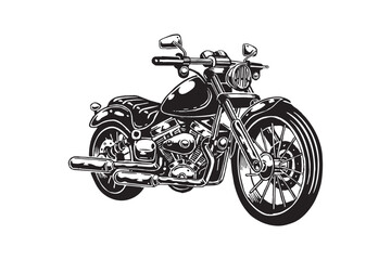 motorcycle isolated on white background