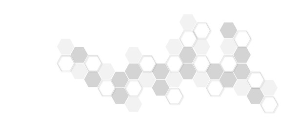 Modern grey hexagon abstract background.