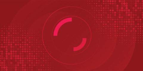 Digital technology futuristic internet network connection red background, abstract cloud cyber information communication, line dot illustration vector 3d