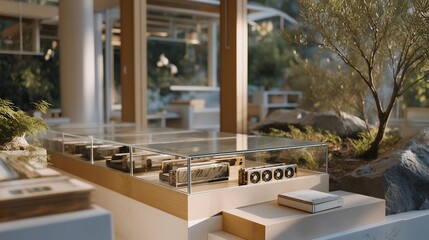 Modern tech store interior with shelves full of high-end graphics cards designed for cryptocurrency mining, emotion of excitement and anticipation visible, symbolizing digital investment trends,