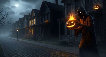 Fototapeta premium The Shadow of Halloween Night