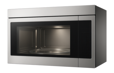 Quiet built-in microwave ideal for apartments with shared walls.