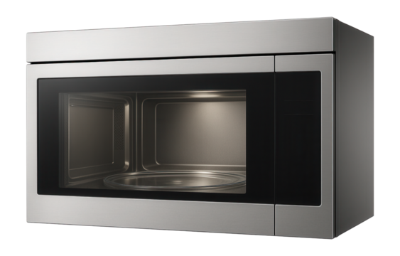Quiet built-in microwave ideal for apartments with shared walls.