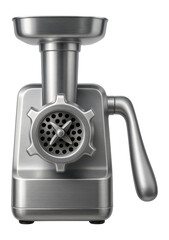 Obraz premium A lightweight, portable meat grinder with an aluminum frame for easy storage.