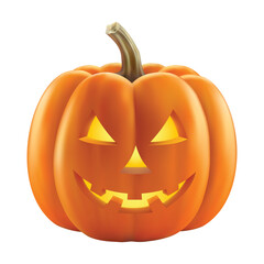 Spooky halloween jack o lantern pumpkin vector illustration in cartoon style for holiday decorations and graphics