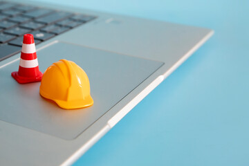 warning under construction , website under maintenance , troubleshooting and fixing