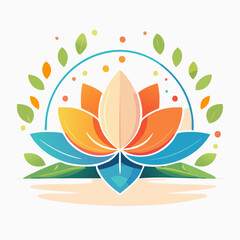 Obraz premium Vibrant Lotus Flower Symbolizing Peace and Enlightenment.