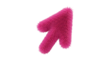 Fluffy Pink Arrow Plush Toy Clipart: Soft Arrow Design for Playful Branding – Studio Stock Photography

