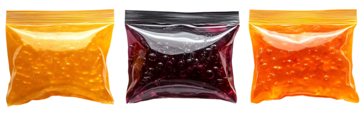 Colorful rectangular shapes in a transparent background