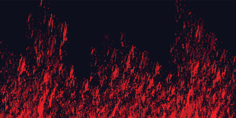 Gradient with burning fire texture. Dark blue background, modern dotted vector design, red fire texture.