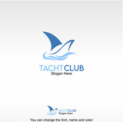 Tacht Club Logo Template Design Vector
