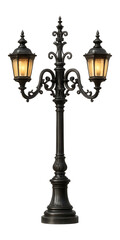 Vintage multi-arm street lamp post, perfect for enhancing a grand estate entrance.