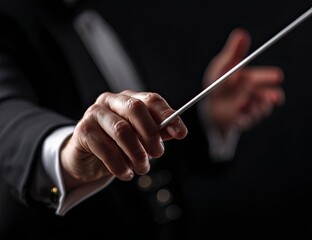 Experience the Passion of Music Hands and Baton Guide the Orchestra in a Symphony of Sound Feel the Energy of the Performance Captivating Artistry in Every Movement