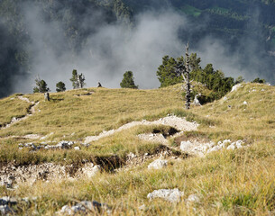 S&uuml;dtirols Wahrzeichen der Schlern (bergab Richtung V&ouml;ls)