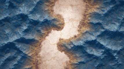 Abstract digital art piece that appears to be a map or a map of a geographical area.