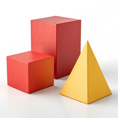 3D Geometric Shapes: Cube, Cuboid, and Pyramid for Visual Learning
