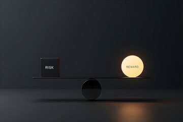 The Balance Between Risk and Reward, a Minimalist Financial Concept