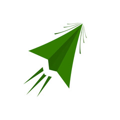 green origami paper origami bird