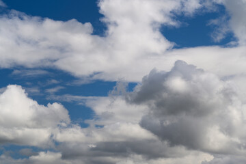 A Stunning and Beautiful Cloudscape Awaits Beneath a Bright and Clear Blue Sky Above