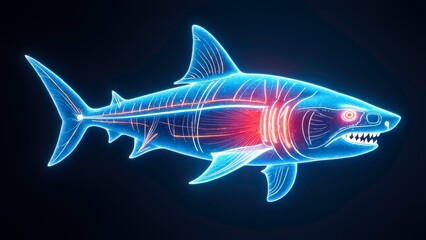 Technological display of shark organs