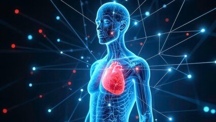 Technology exhibition of human heart