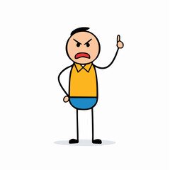 Joyful Cartoon Boy Raising Hands: Symbol of Positivity, Youthful Energy, and the Bright Smile of an Innocent Heart
