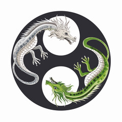 The Celestial Dragons of Yin and Yang: A Timeless Symbol of Power, Transformation, and the Flow Between Light and Shadow
