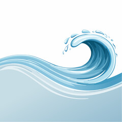 Flow of the Infinite Sea: Blue Wave Symbolizing Strength, Calmness, Motion, and the Eternal Spirit of the Ocean
