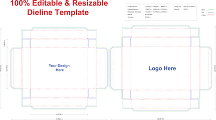 Board game box template, dieline design,die-line template,packaging Dielines and Artwork
