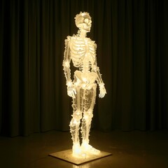 The displayed glowing skull image