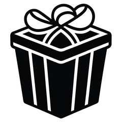 mini gift parcel cupcakes vector icon