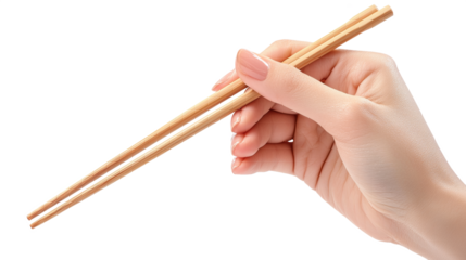 chopsticks in hand