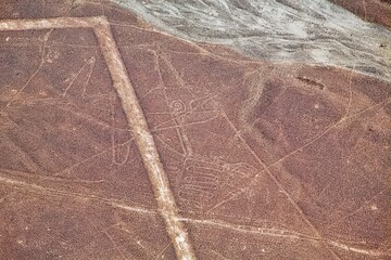La Ballena, L&iacute;neas de Nazca desde el aire, Per&uacute;