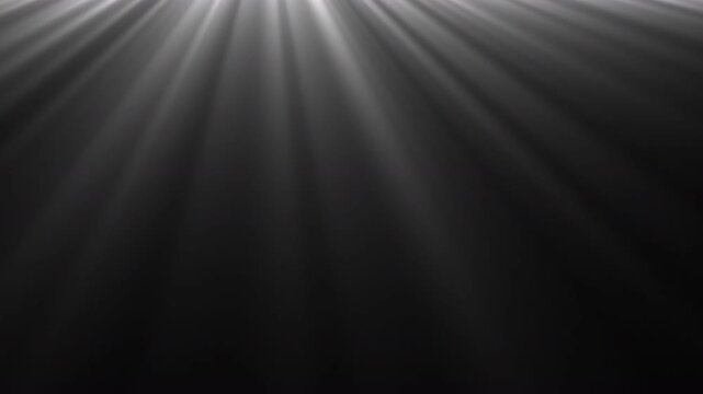 light rays white beams of sun or daylight light shafts of sunny volumetric lighting emitted from the top  of the screen with a plain background 4K animation