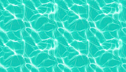 Fototapeta premium Seamless Cyan Ocean Water Pattern with Soft Blur