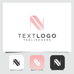Elegant N Letter Logo Presentation for Modern Brand Identity Creation