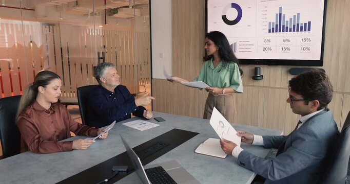 Shareholders receiving statistical financial data before negotiations