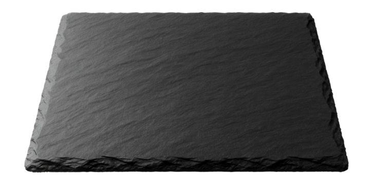 A rustic slate placemat ideal for serving cheese or appetizers at dinner gatherings.
