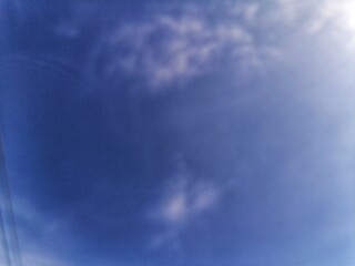 sky and clouds, defocus mode. 