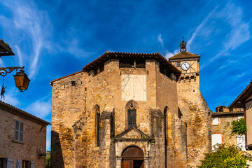Saint Catherine's Church in the medieval village of Penne, in the Tarn region of Occitanie, France