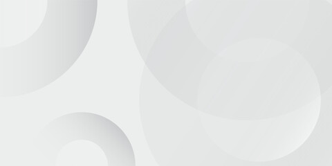 Abstract grey white gradient background with dynamic circle. Modern circle design presentation