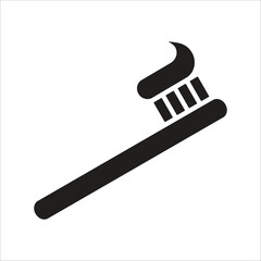 toothbrush icon vector design template