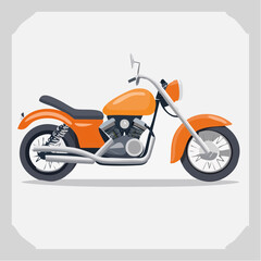 Obraz premium Motorrad im Retro-Chopper-Stil