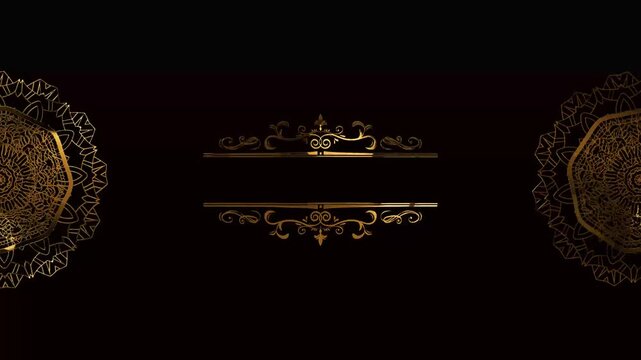 elegant background with gold ornament