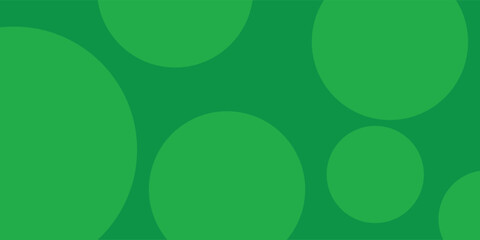 Abstract Transparent Green Overlapping Circles Background Vector