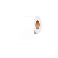 3D white toilet paper roll