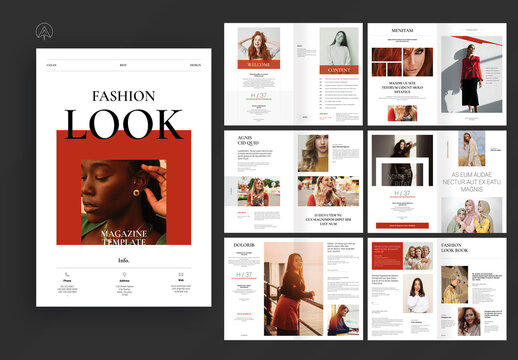 Fashion Look Magazine Template