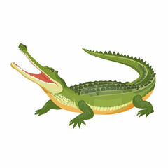 Obraz premium Gharial, eine große fischfressende Krokodilart des indischen Subkontinents