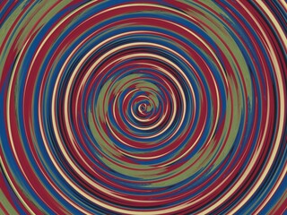 Abstract spiral pattern, colorful, and hypnotic effect.