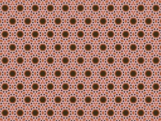 Intricate geometric pattern with earthy, vintage tones.